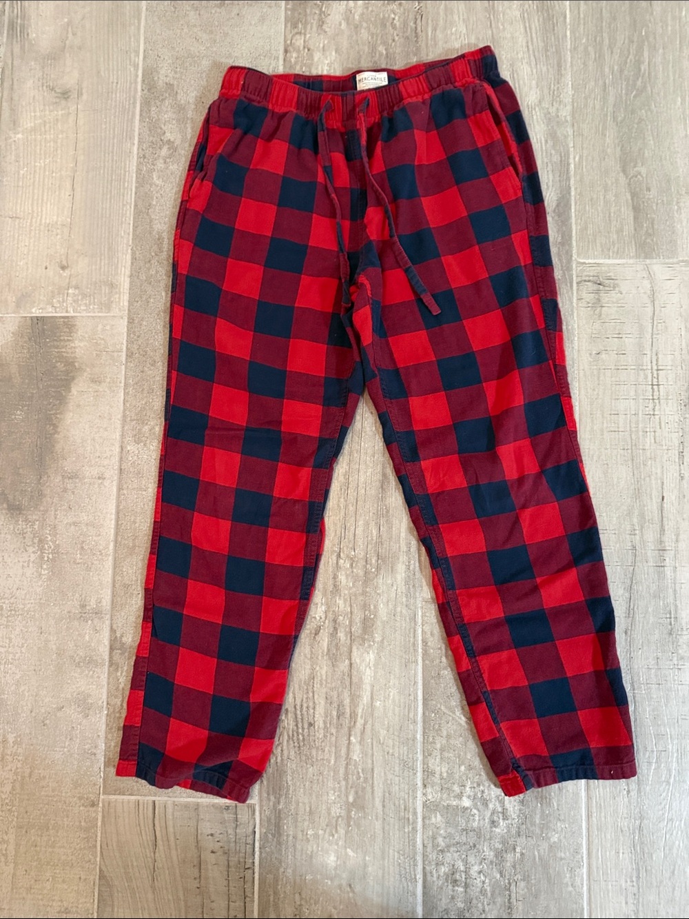 J. Crew Red and Navy Buffalo Plaid Lounge Pants